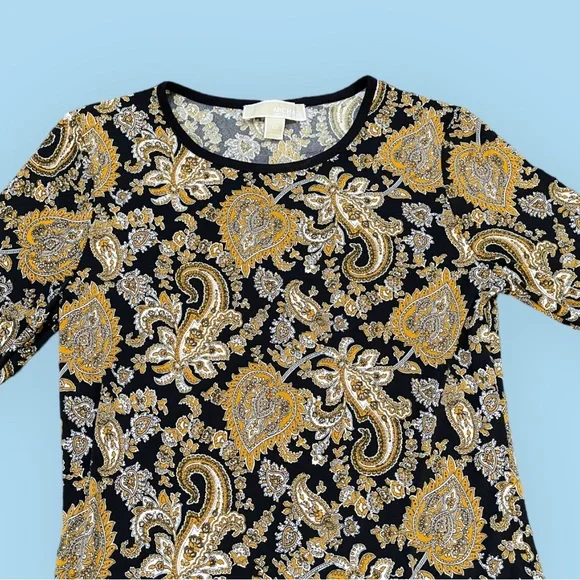 Michael Kors Paisley Bell Sleeve Dress - Picture 4 of 13